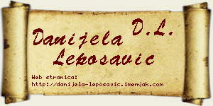 Danijela Leposavić vizit kartica
